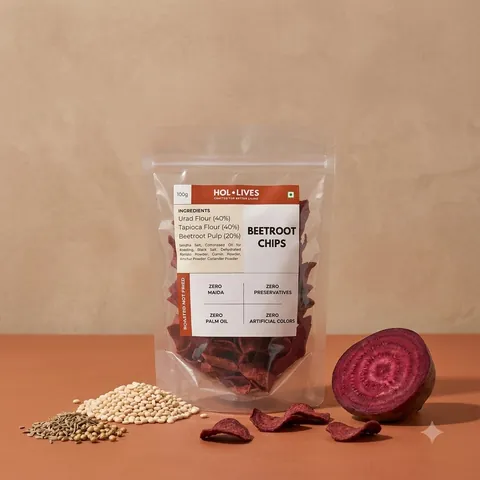 Beetroot Chips pack by HOL•LIVES